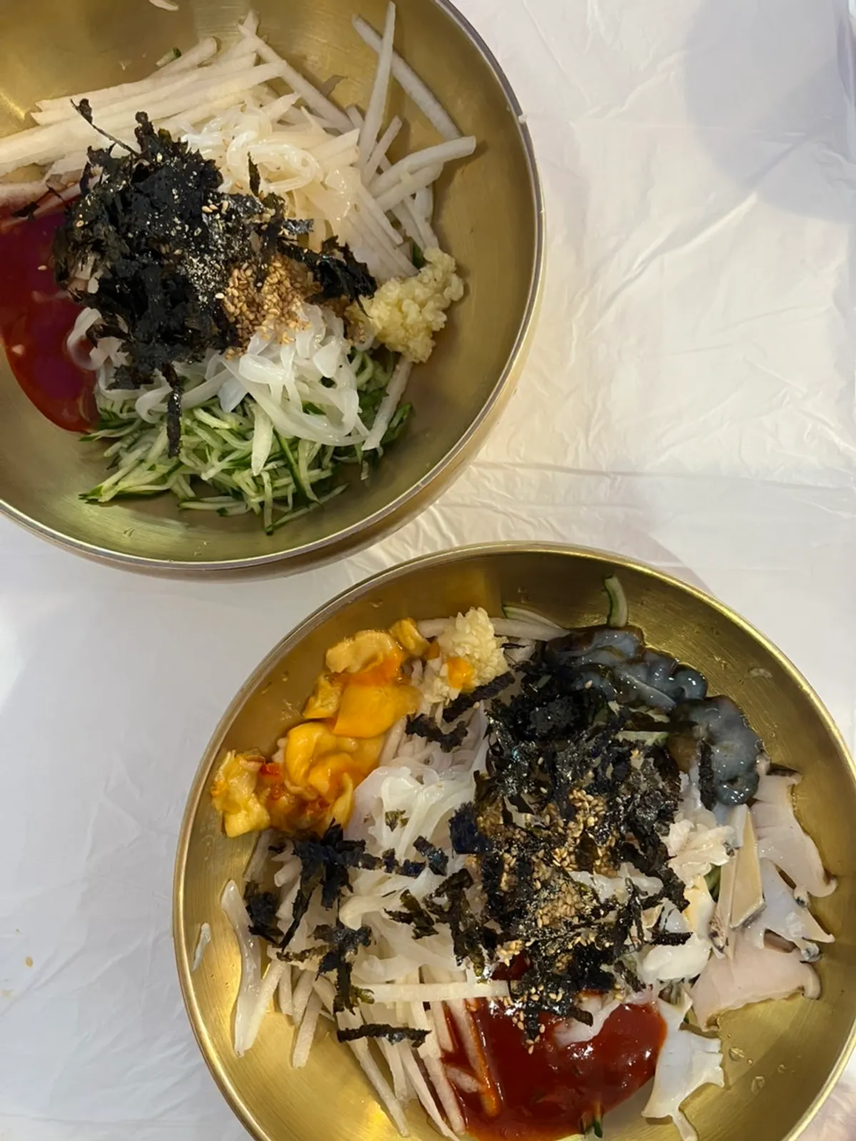 퐝물회의 핑크 일회용 앞치마