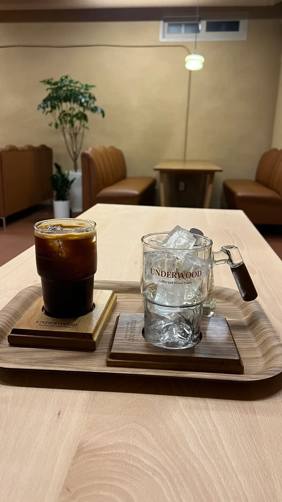 Chamomile tea at Underwood café in Pohang