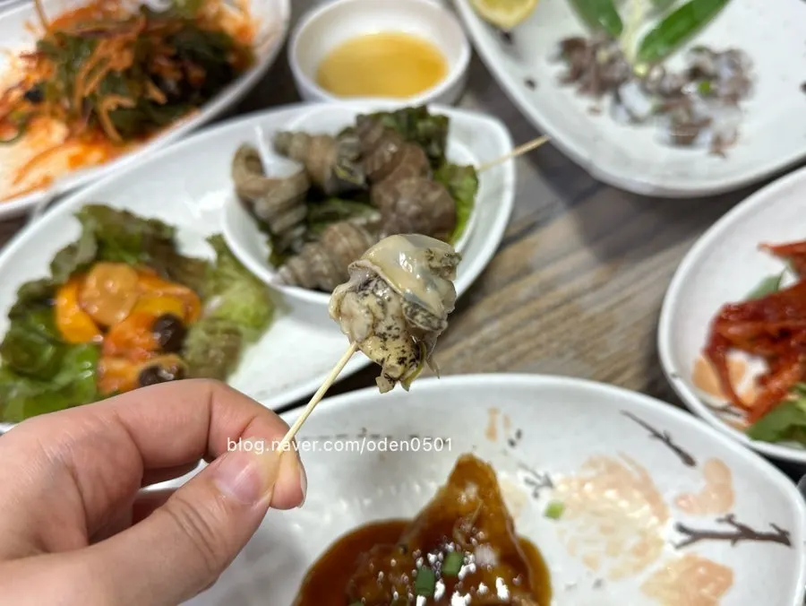 Plate of boiled whelk