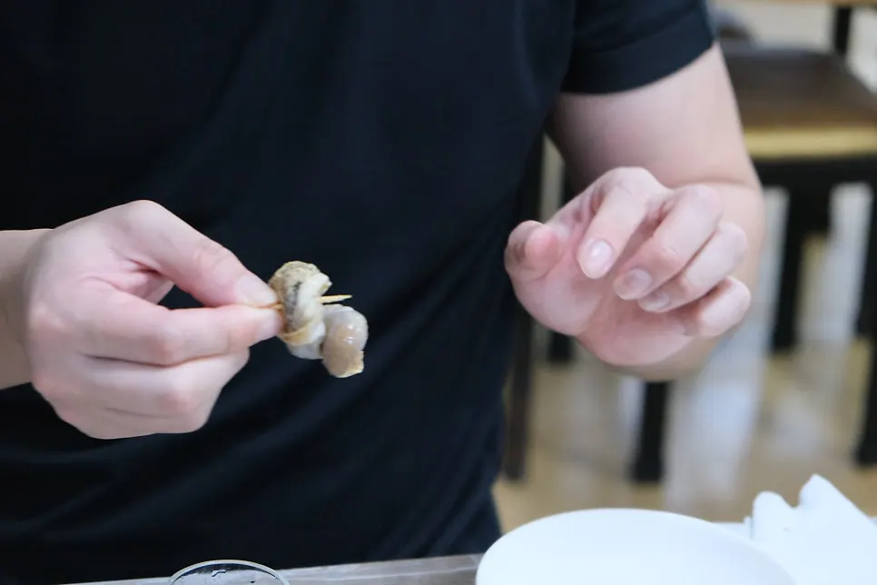 Freshly made hot crab fritters