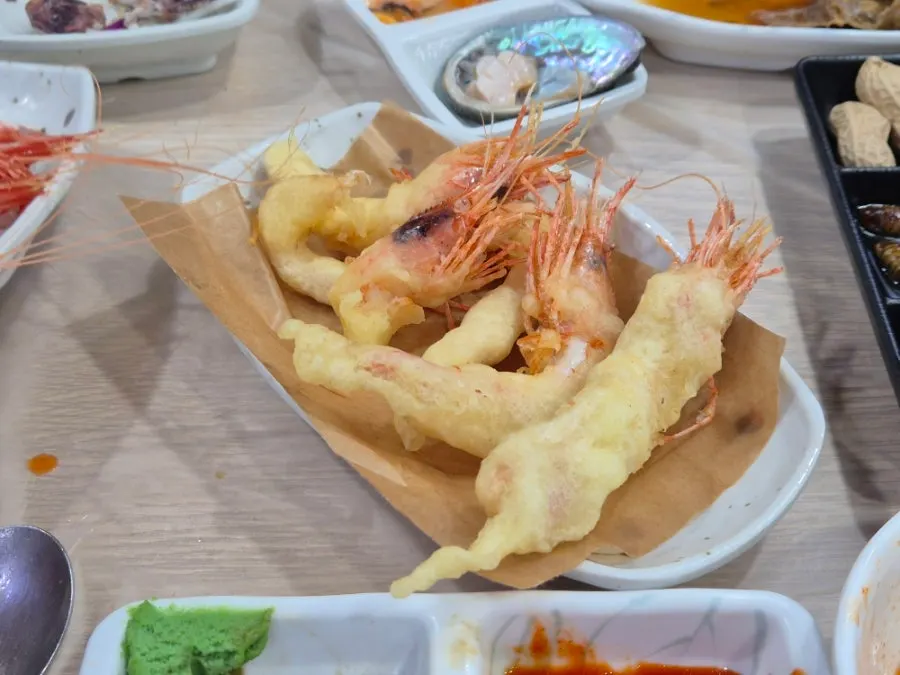 부드러운 새송이버섯 접시