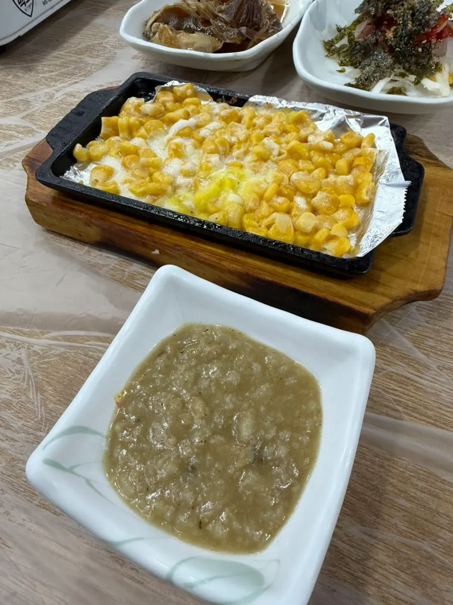 Banchan spread served as side dishes