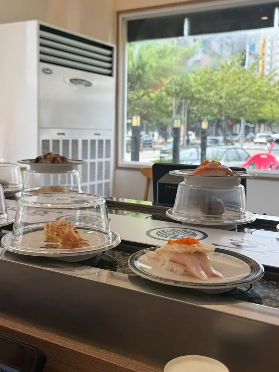 Sushi tableware on the table