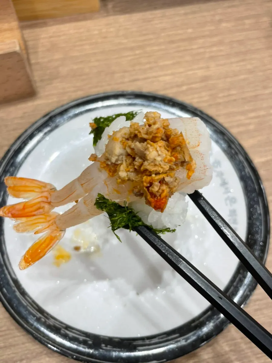 Premium sushi served one piece per plate