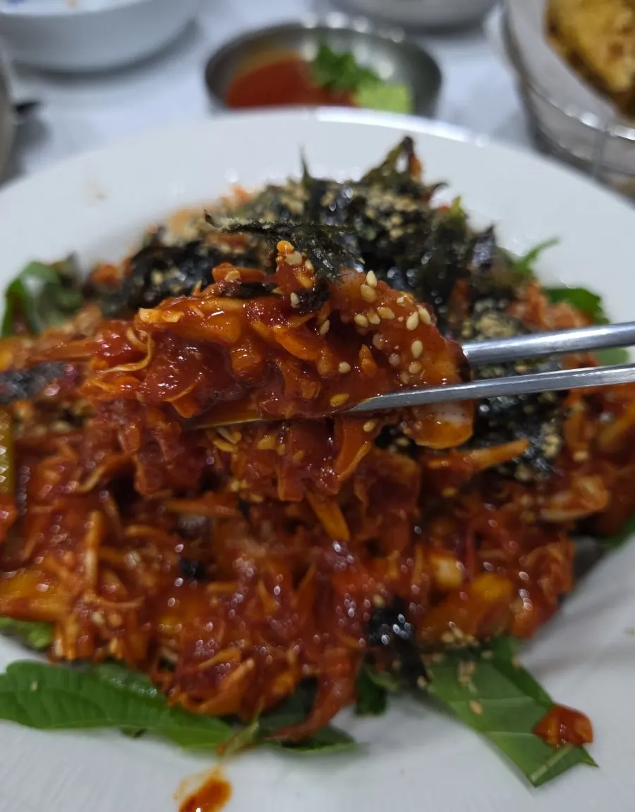 Ppwang Mulhoe seasoned raw squid