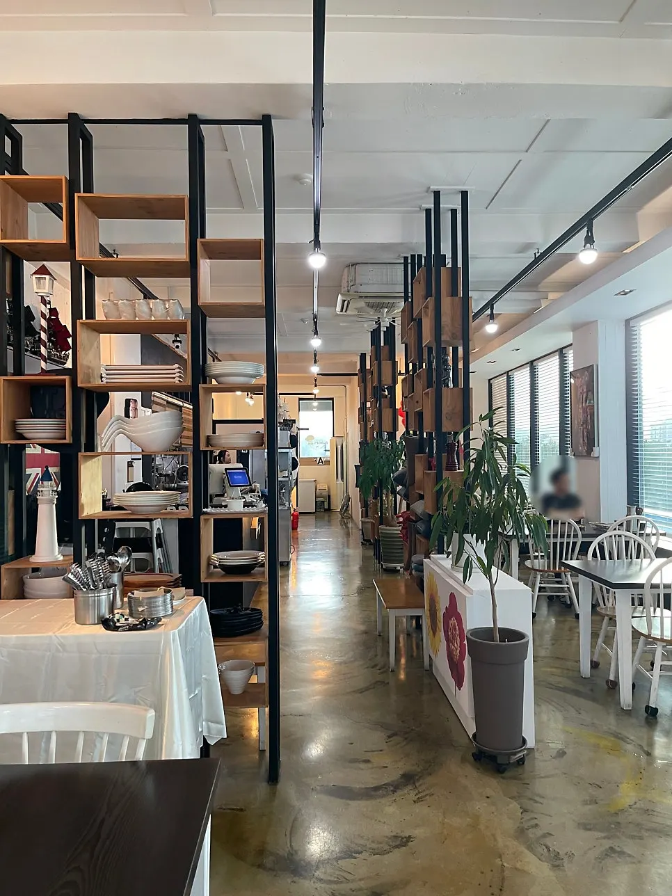 Interior atmosphere at Plan A Restaurant