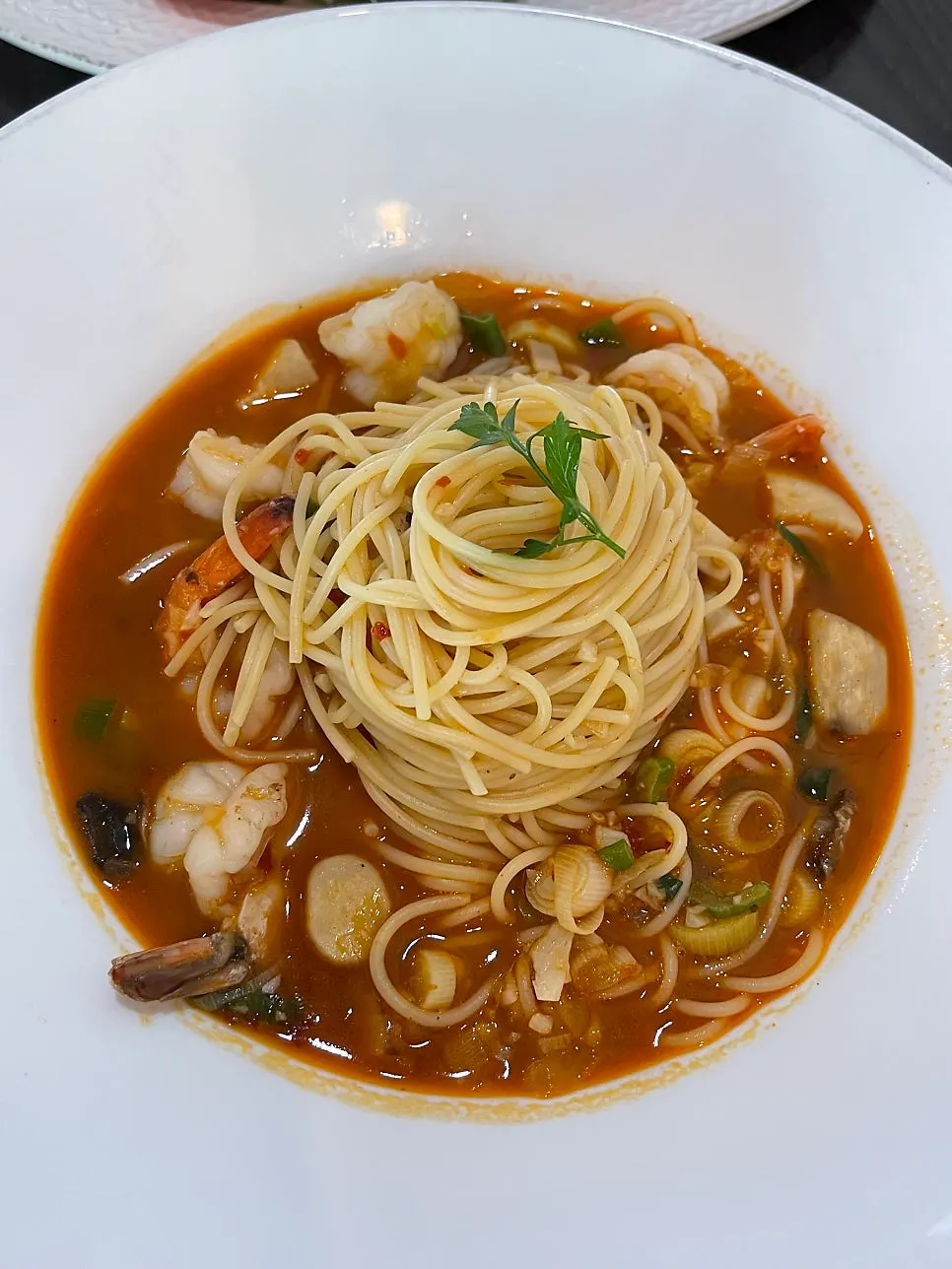 Chicken salad and pasta dishes