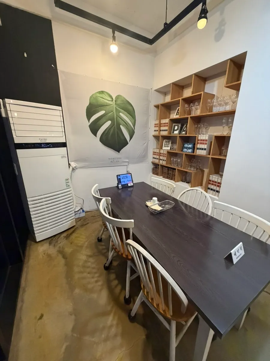 Tables and interior of Plan A Restaurant