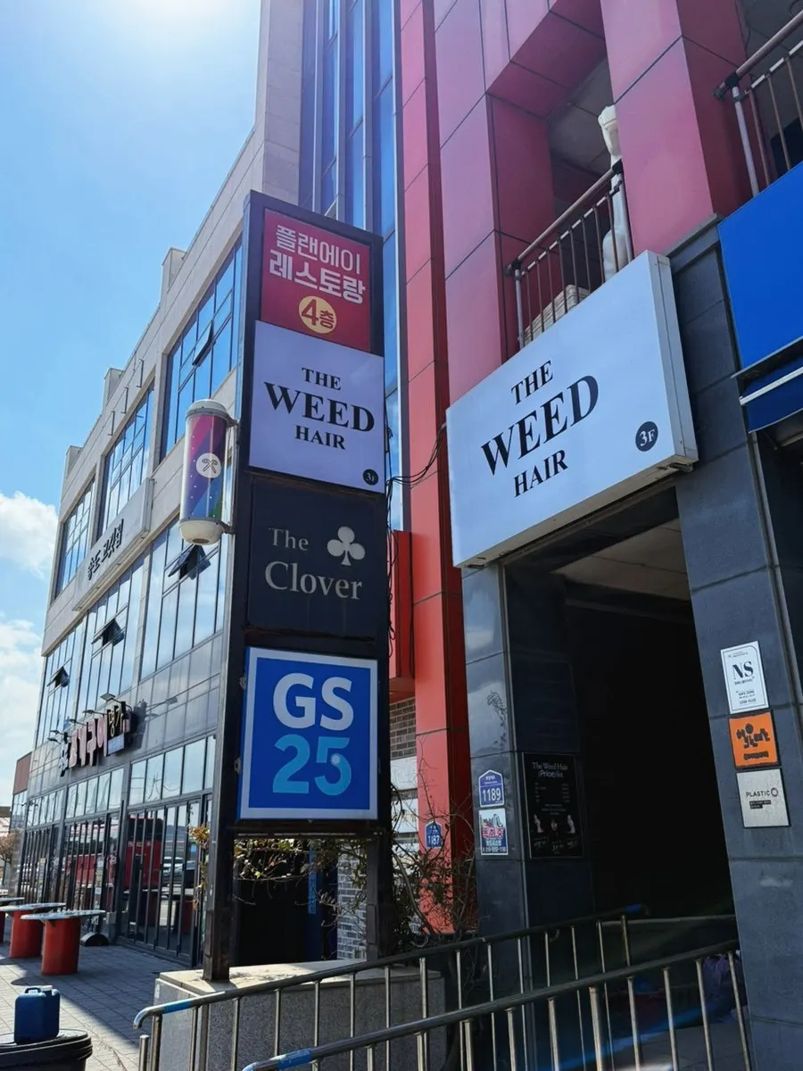 Entrance to the 4th-floor building where Plan A Restaurant is located