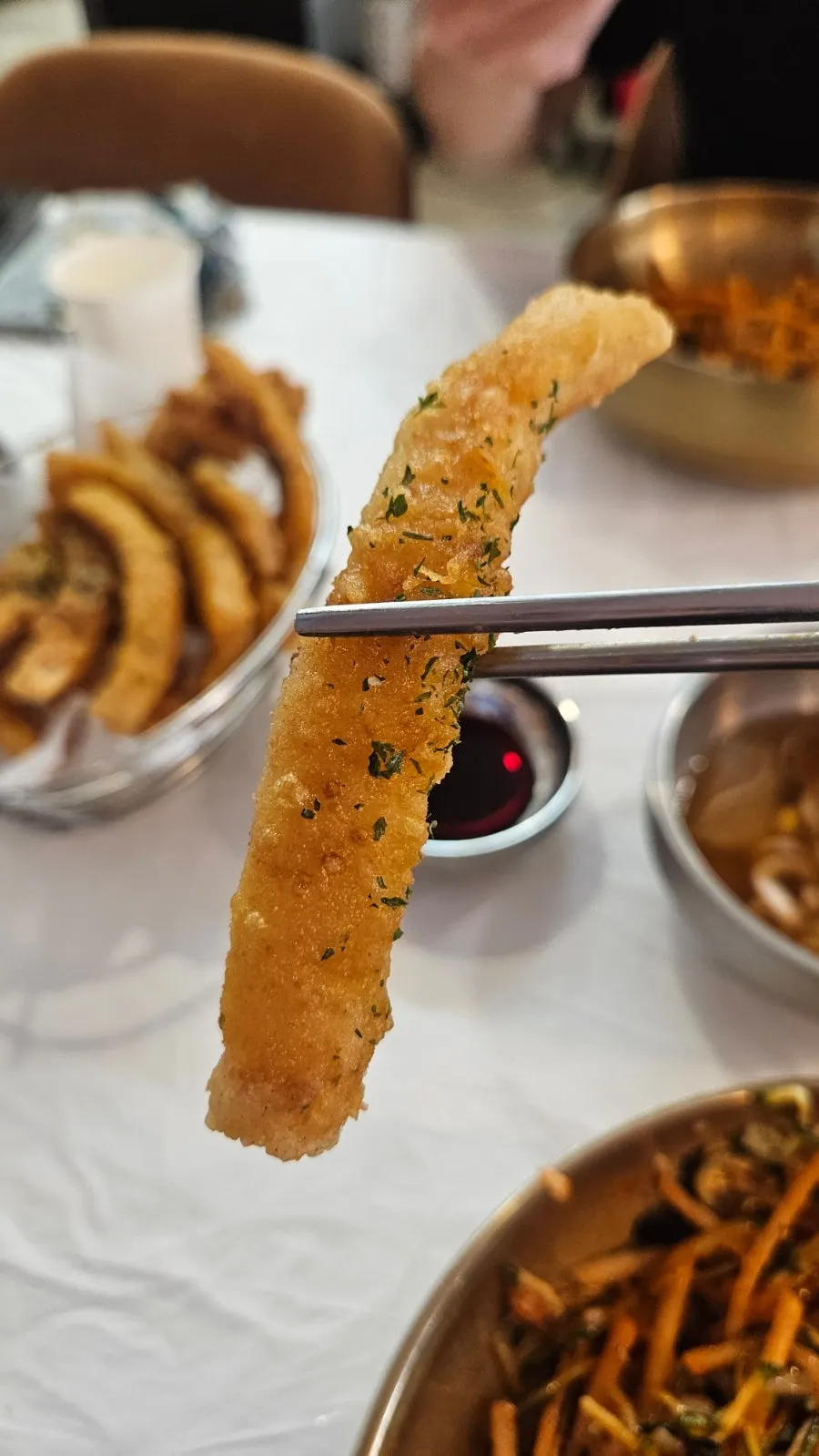 Crispy battered fried squid