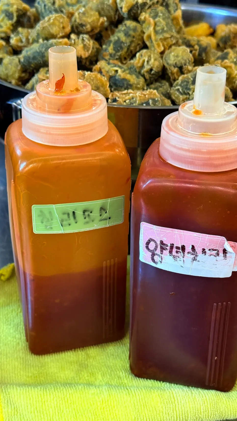 Self-service bar with somyeon and rice