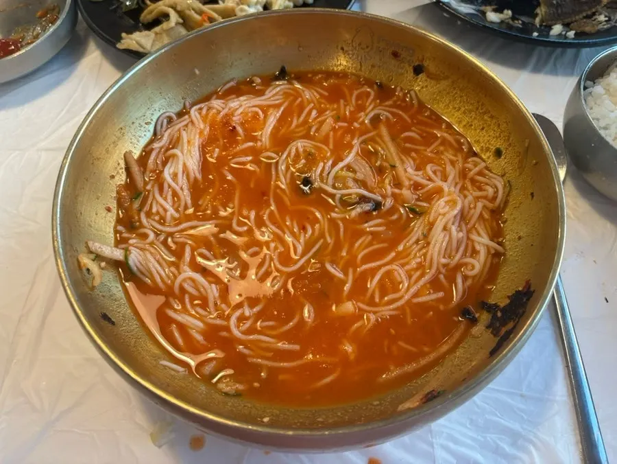 Noodles added to the mulhoe