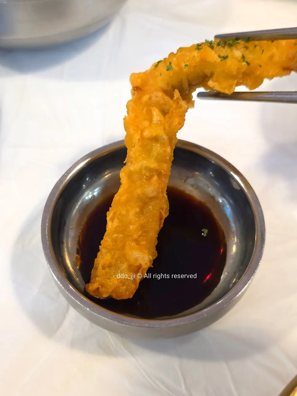 물회와 함께 먹는 셀프바 반찬