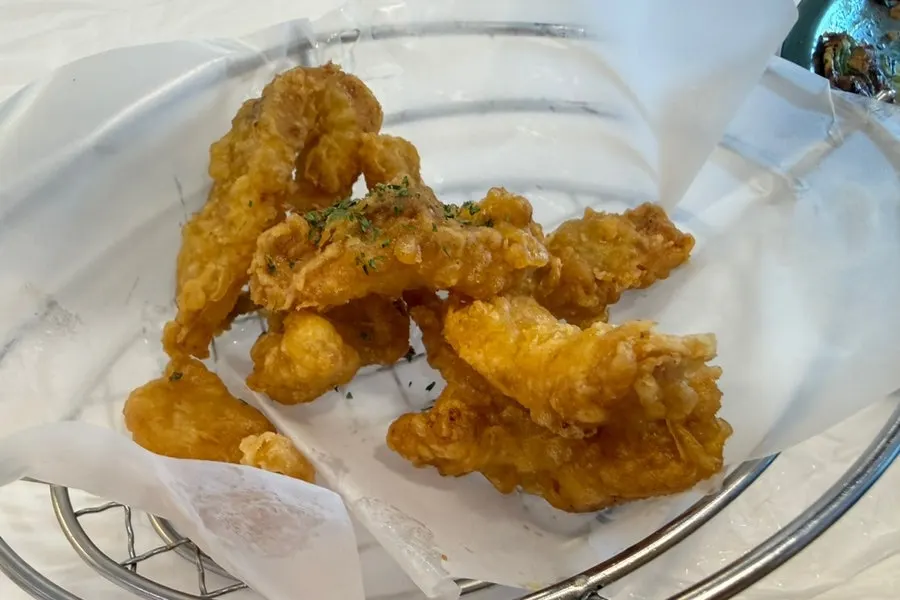영수증 리뷰 서비스로 받은 오징어튀김