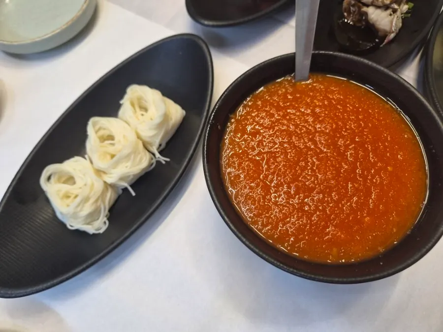 소면사리와 비법 물회육수