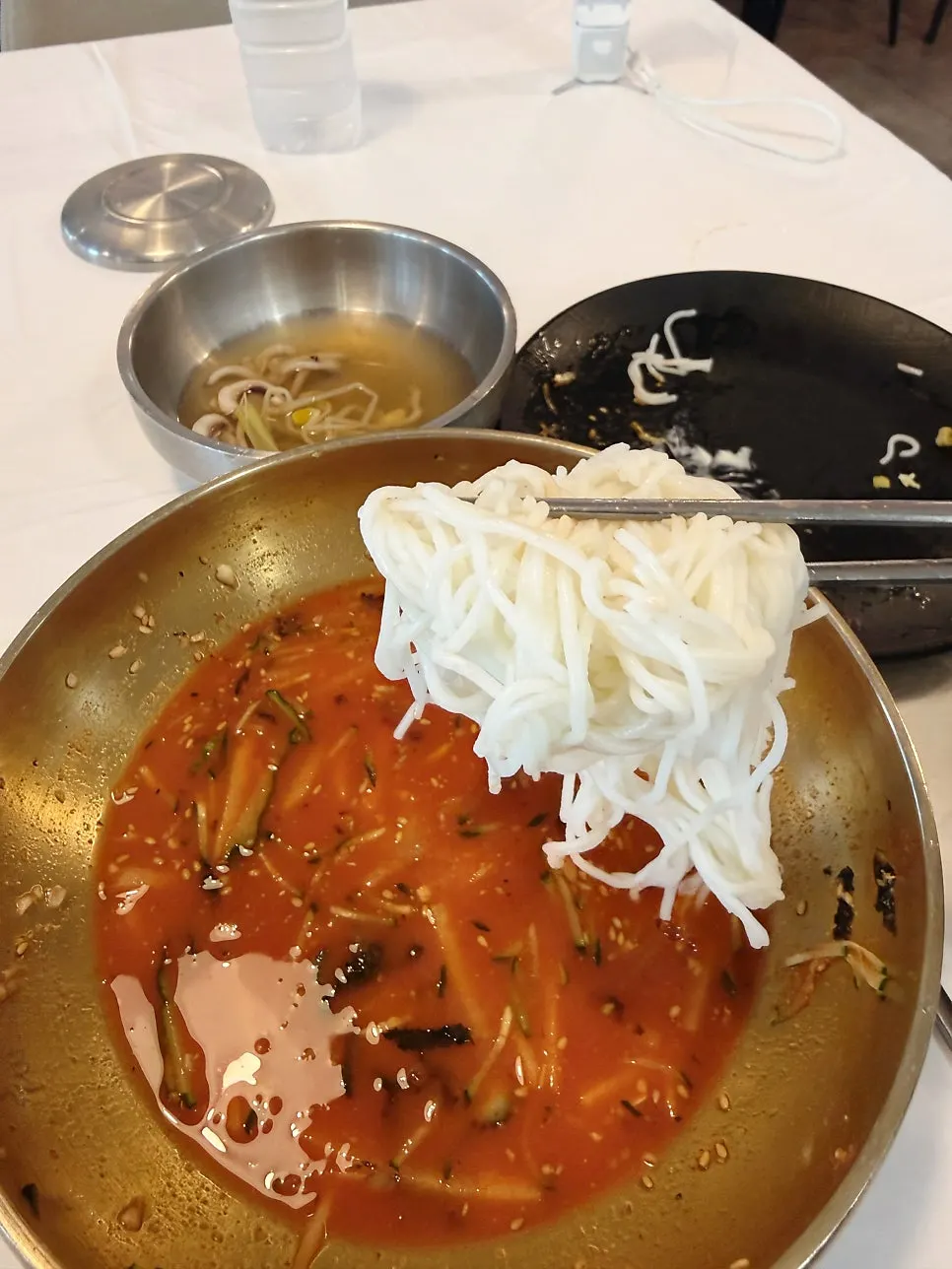 Squid and sea squirt lifted out of the mulhoe