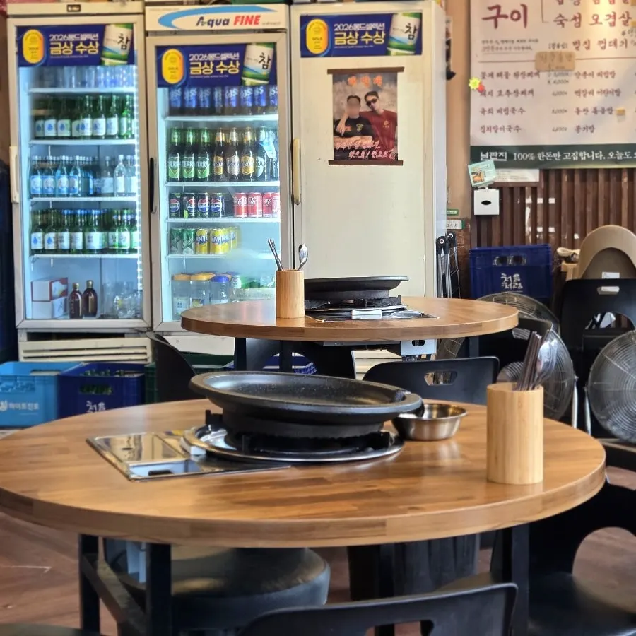 Interior with round tables at Neolpanji