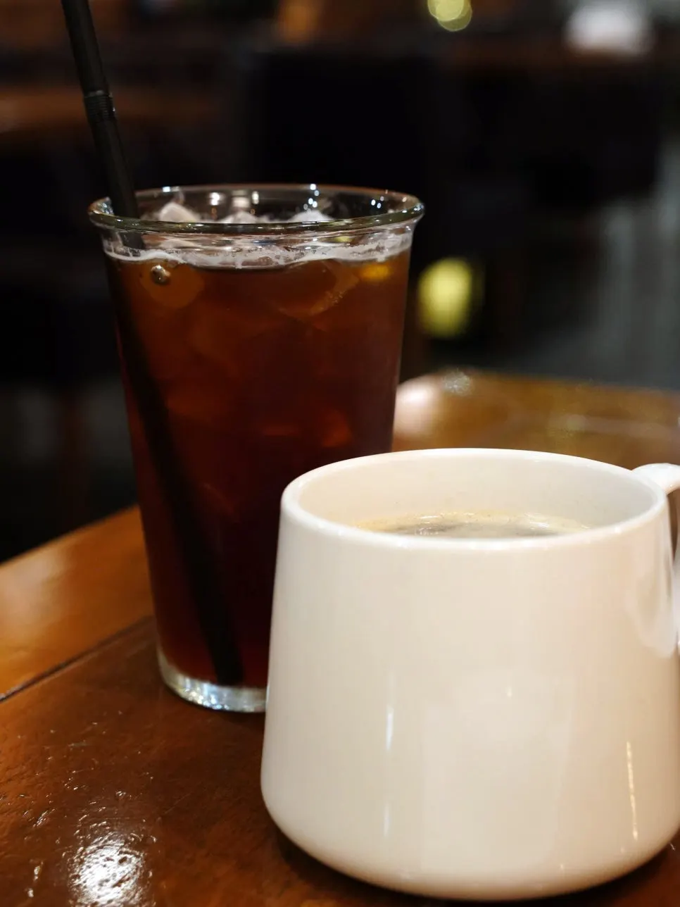 Two cups of free coffee ordered during the meal