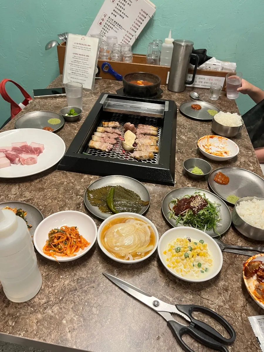 이날 주문한 포크80 흑돼지 메뉴