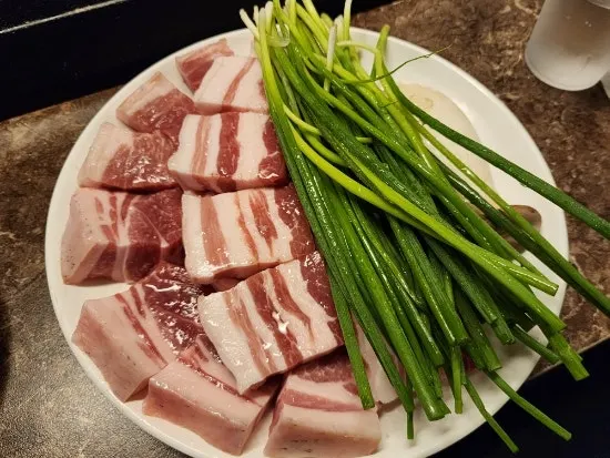 Raw Nanchuk Matdon meat on the plate