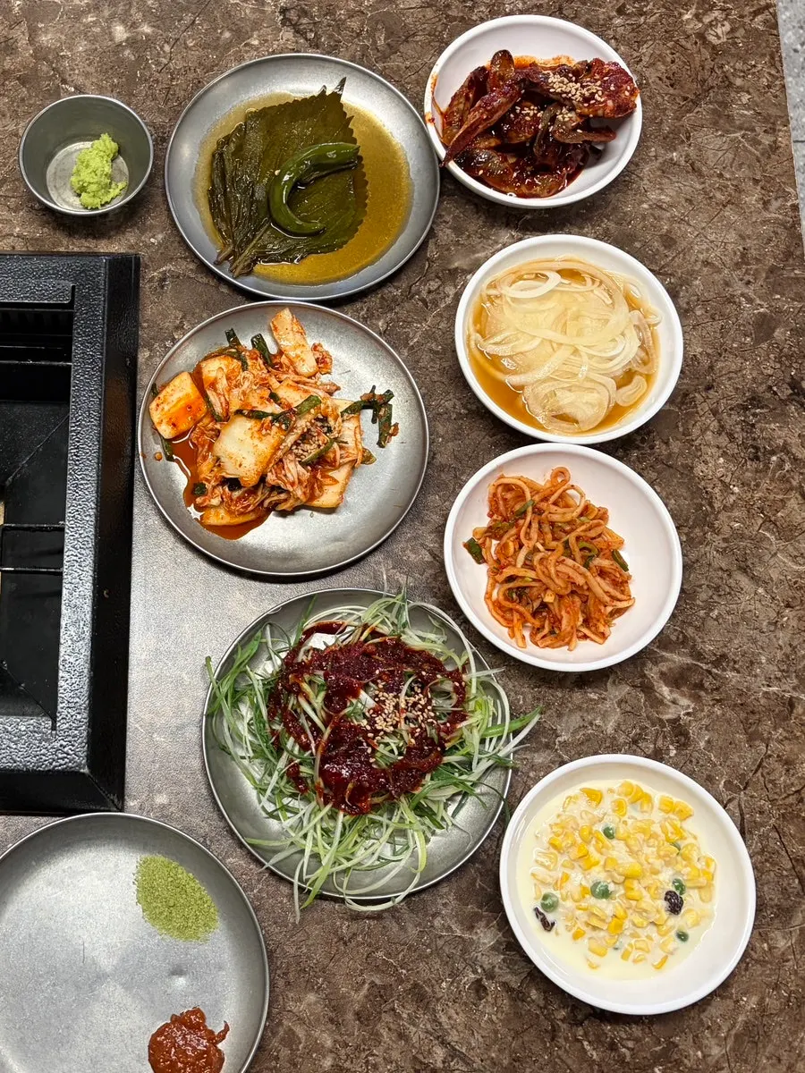 Table of basic side dishes