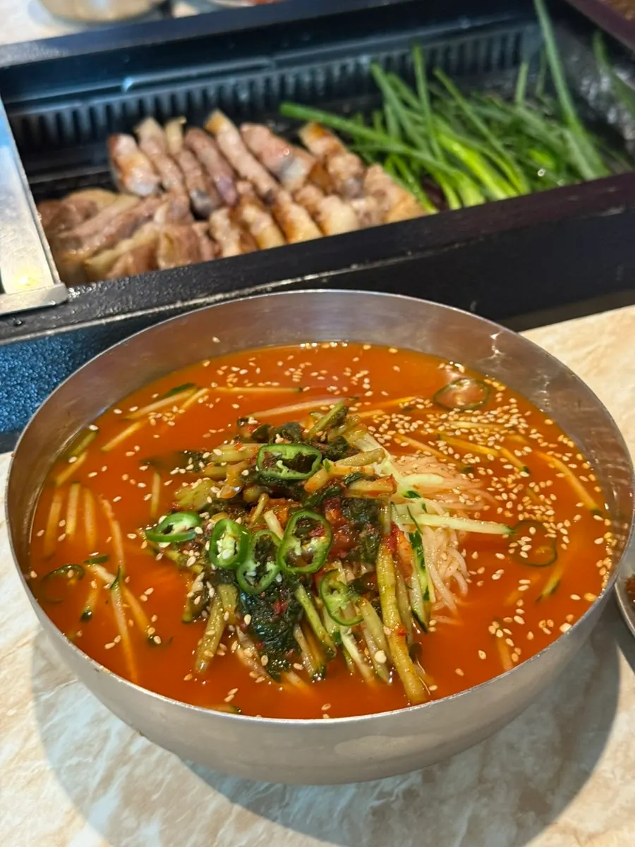 포크80 제주공항점 열무국수 한 그릇
