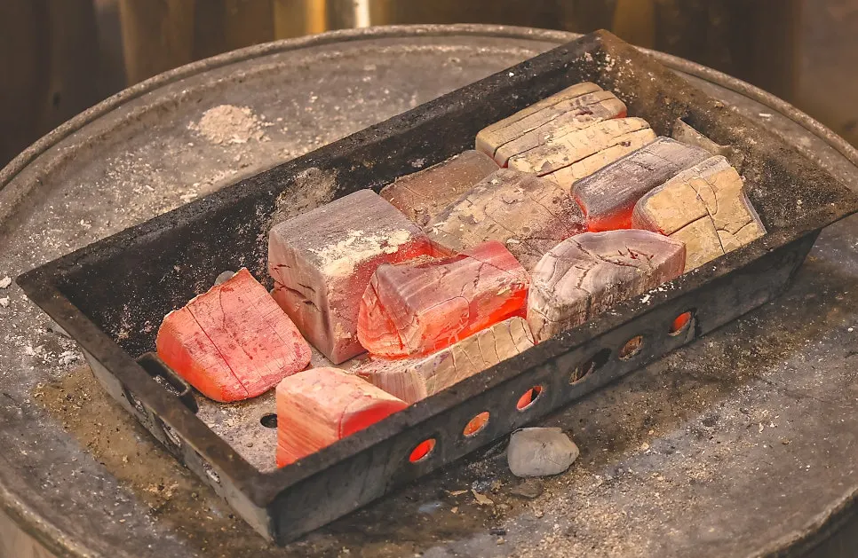 Thick Nanchuk Matdon placed on the charcoal grill