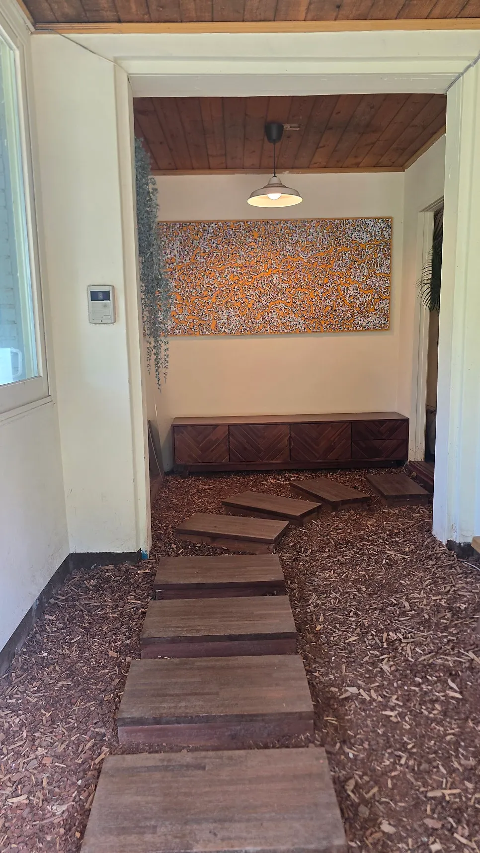 Arched doorway photo zone at Forerest's entrance