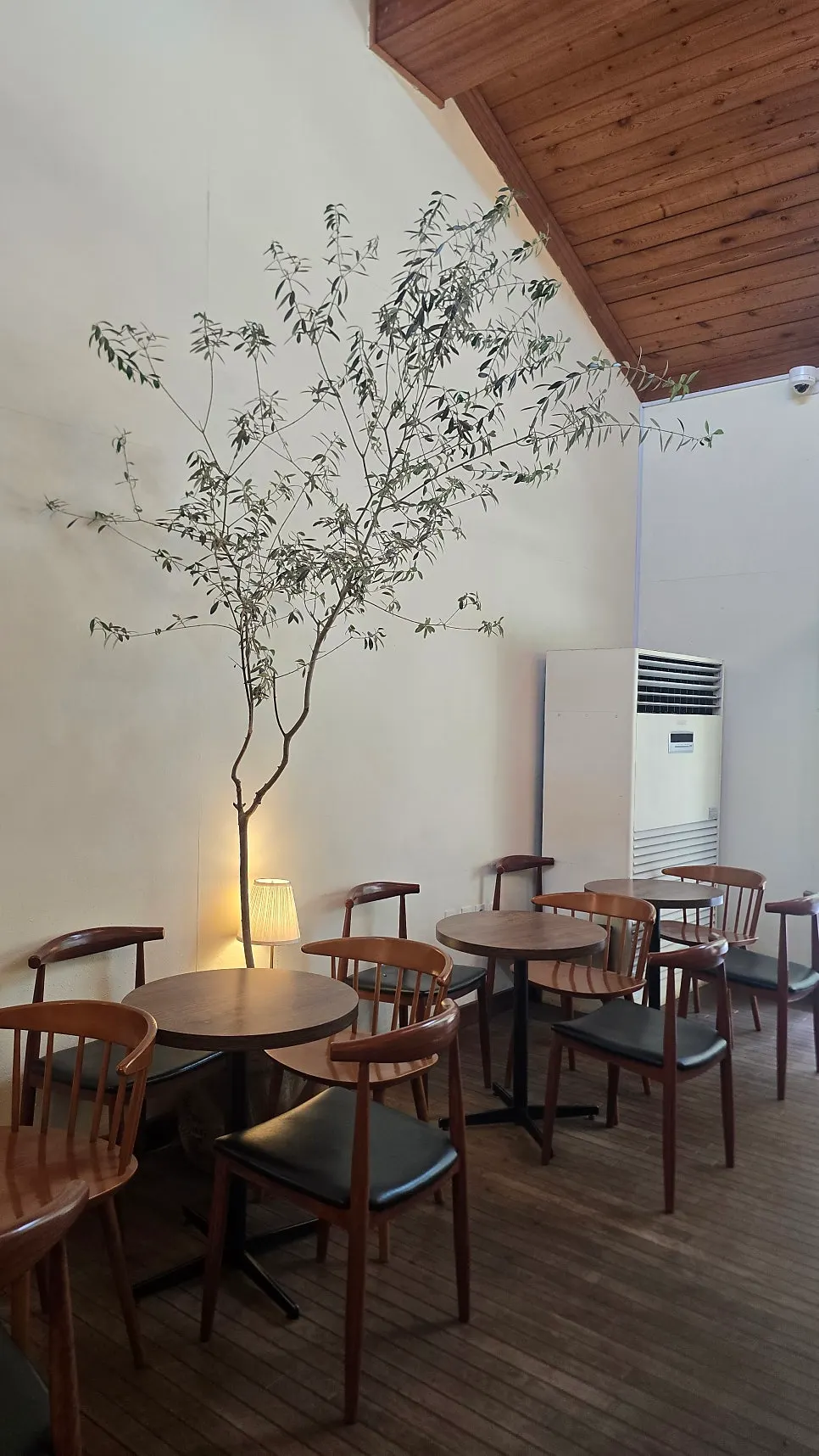 Cozy lit seating area at Forerest