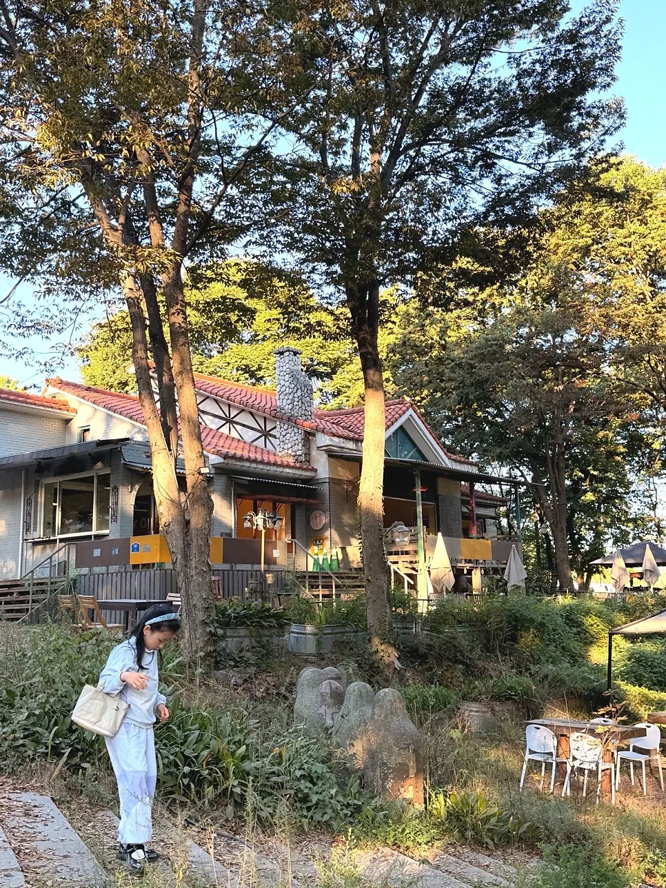 Forerest's outdoor lawn and terrace view