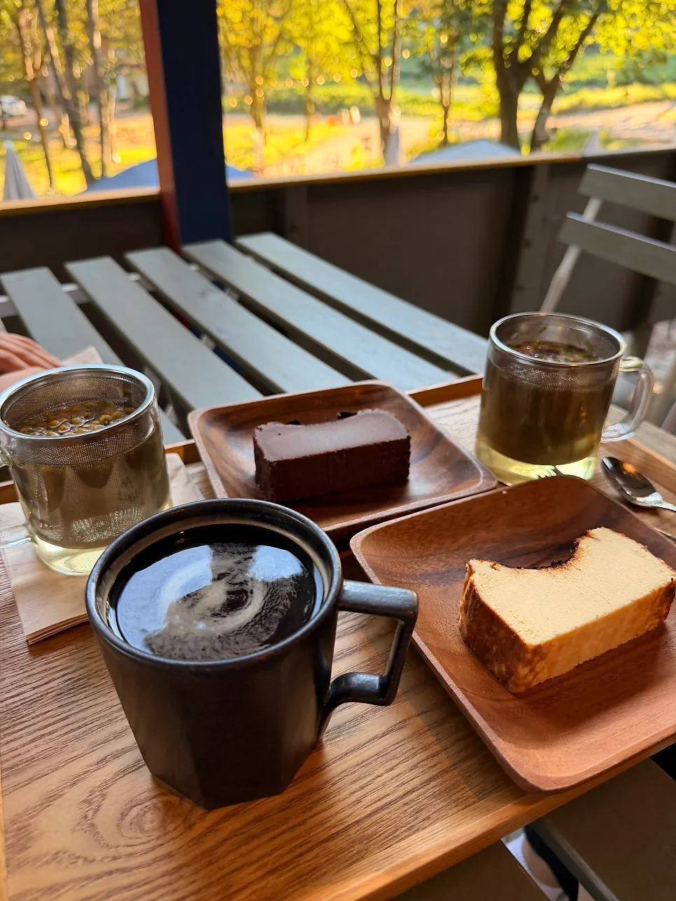 Forerest's Basque cheesecake and tea