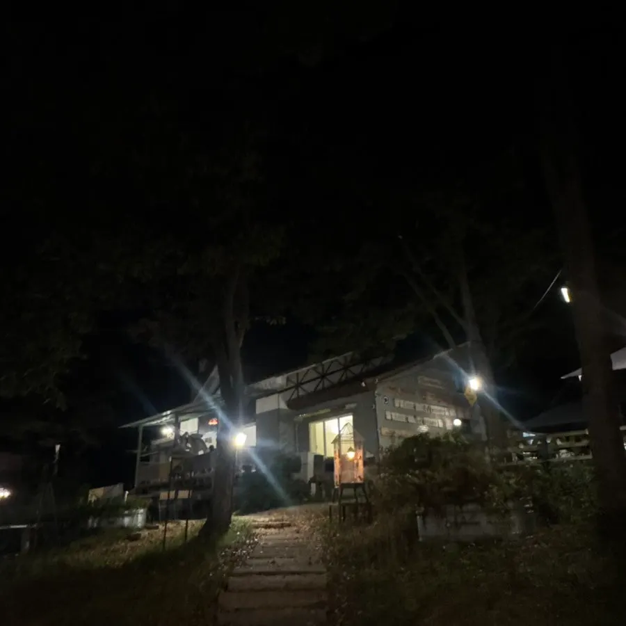 Exterior of Forerest with evening lighting on