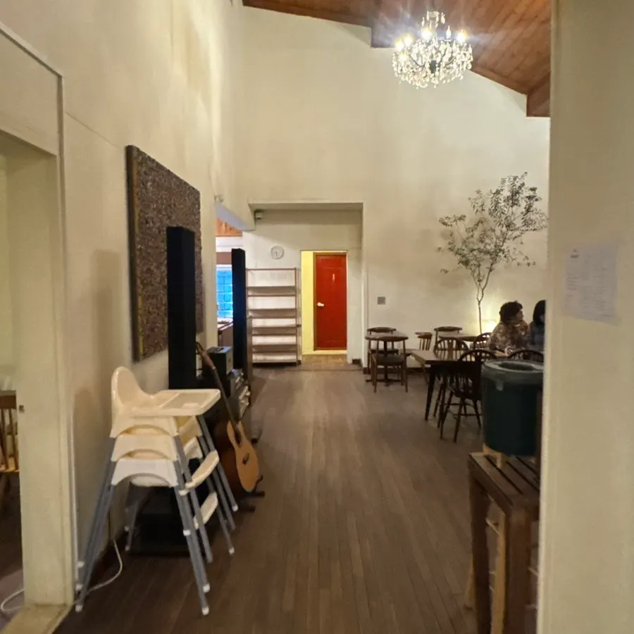 Spacious, clean indoor seating area