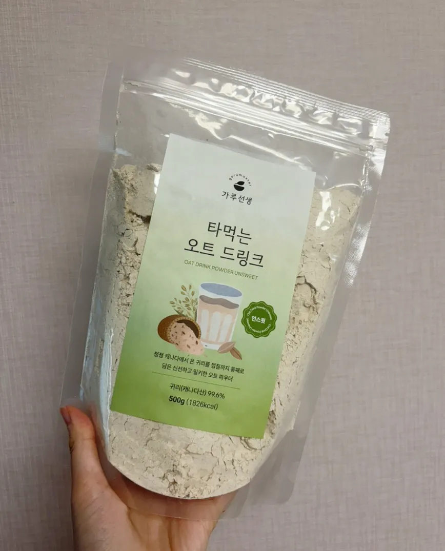 가루선생 타먹는 오트 드링크 언스윗 제품 패키지