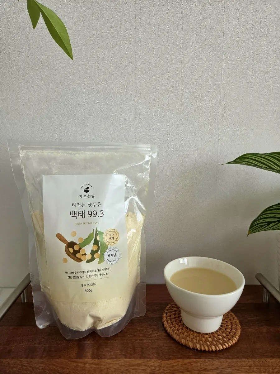 Take-and-drink raw soy milk baektae powder prepared as a breakfast substitute