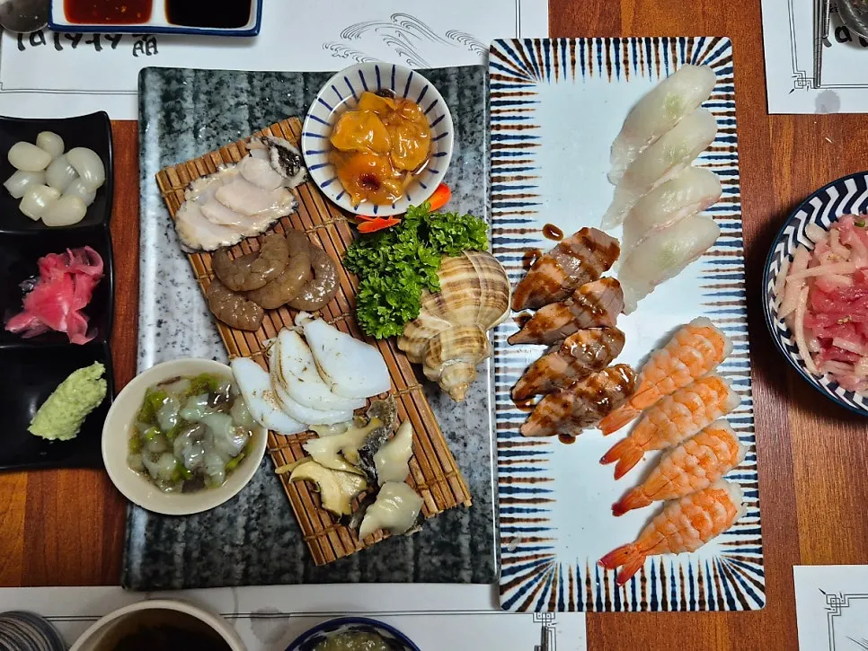 Seafood platter from the first course
