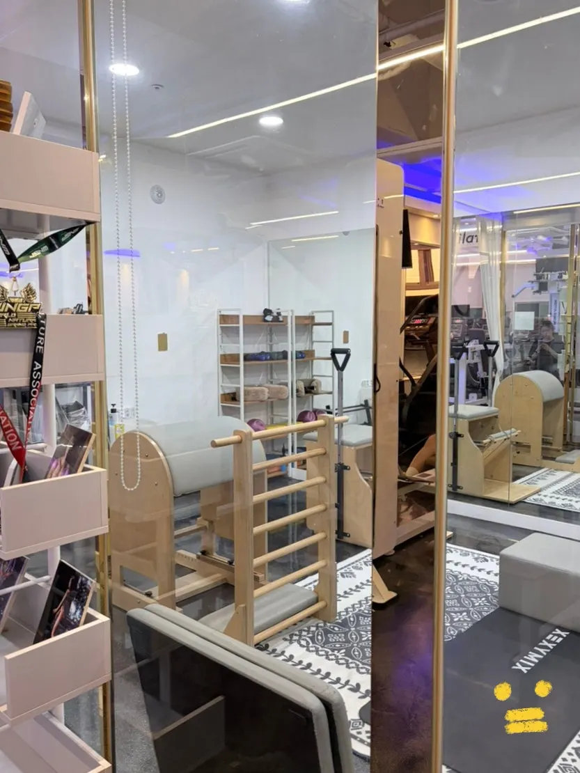 Pilates zone with Pilates equipment