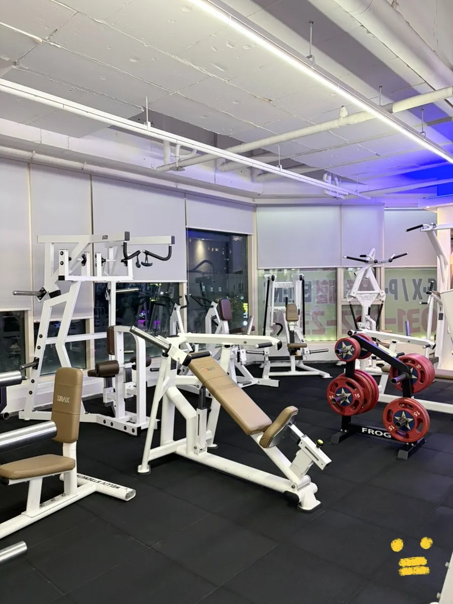 Weight zone with a variety of machines arranged