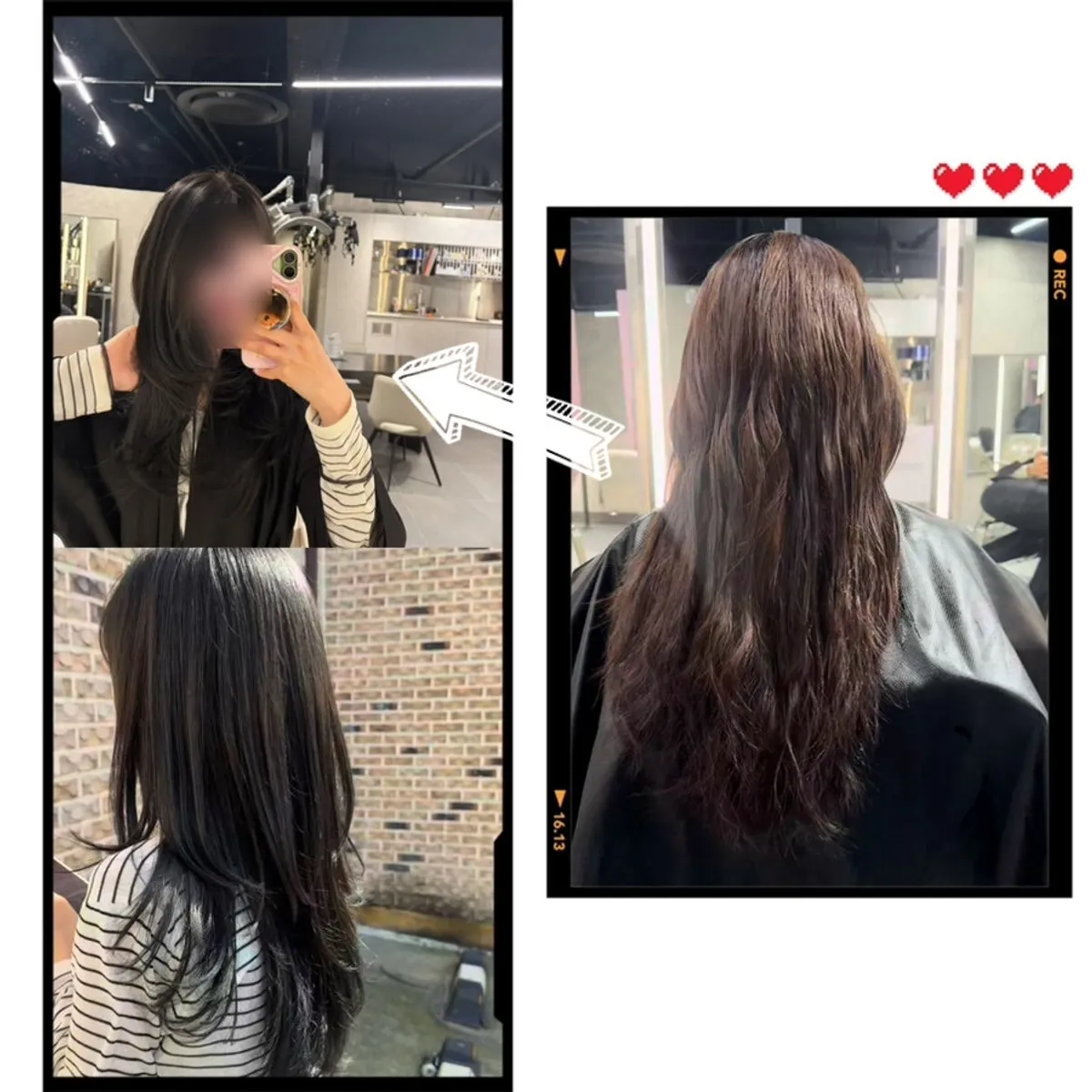 카키 올리브 8레벨 전체염색 결과