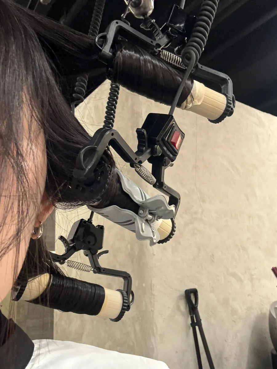 Shiny hair texture after the magic setting