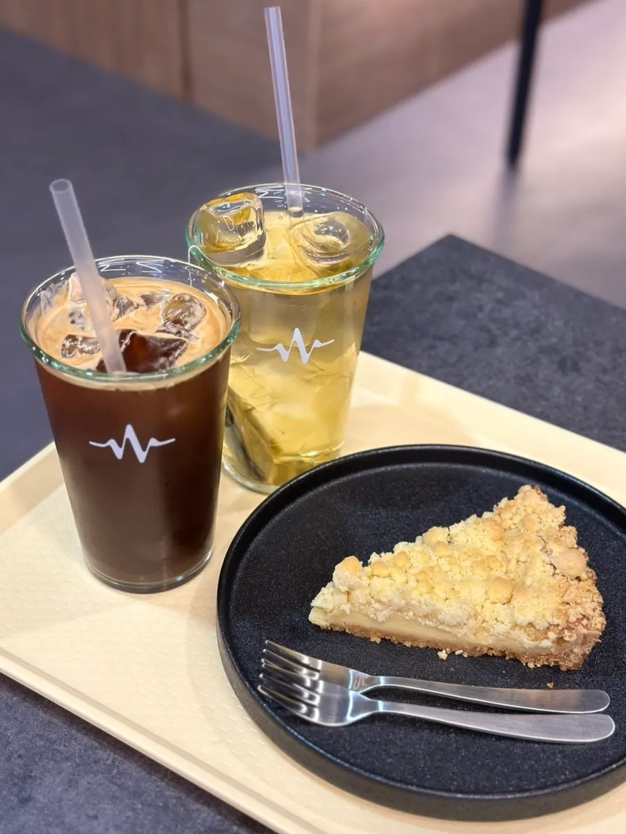 Desserts and drinks set on the table