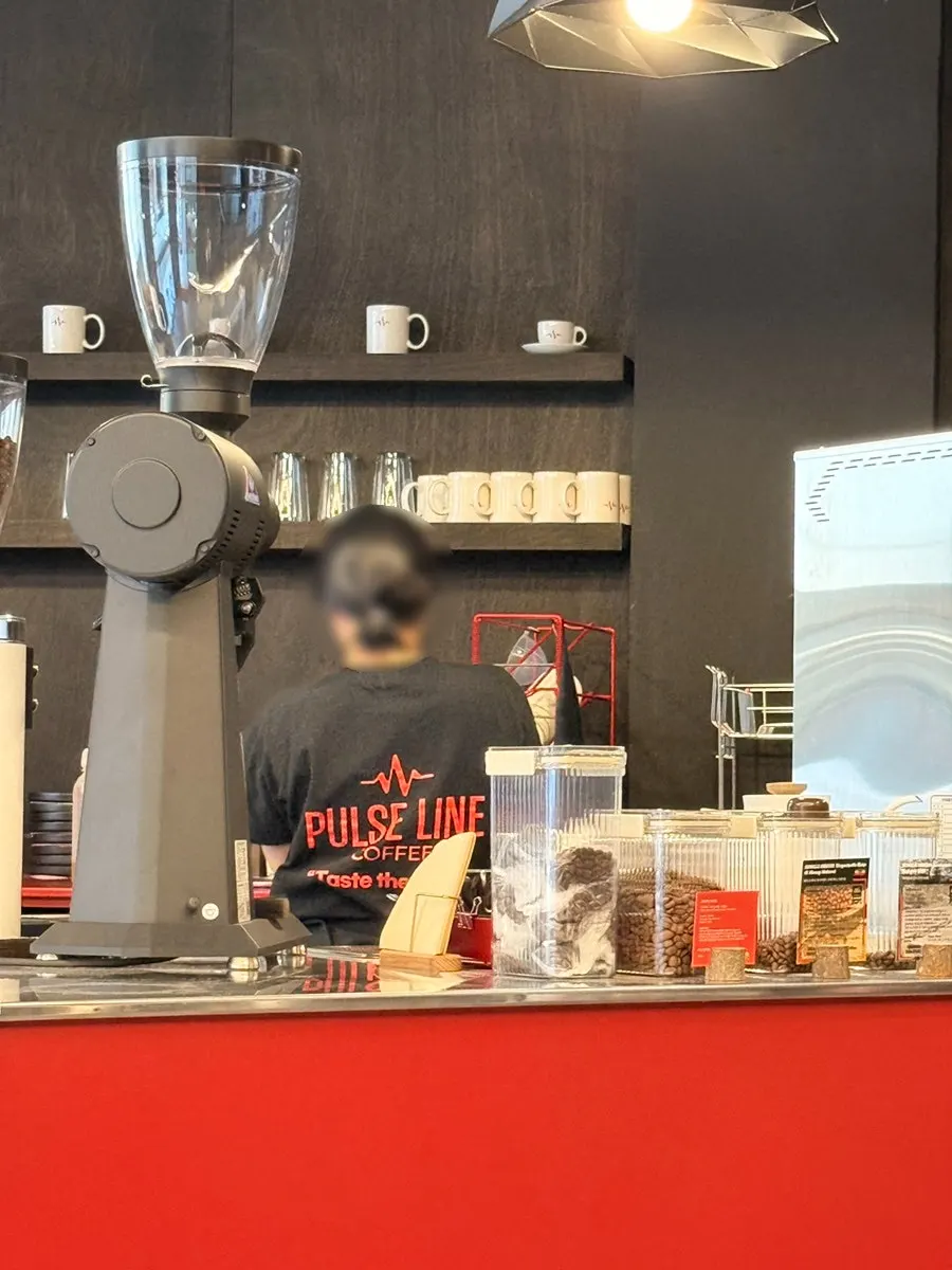 Seating area inside Pulse Line Coffee