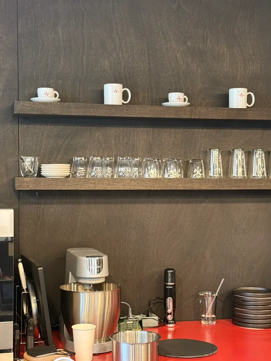 Coffee menu selection at Pulse Line Coffee