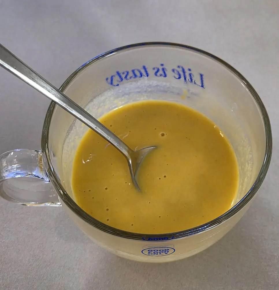 Thickly mixed Sweet Pumpkin Bean Cream Soup