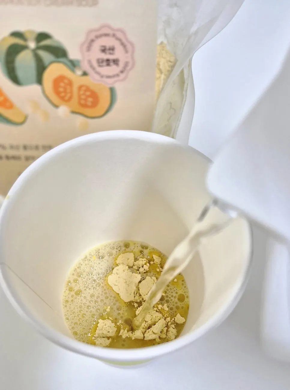 Breakfast soup with a short prep process