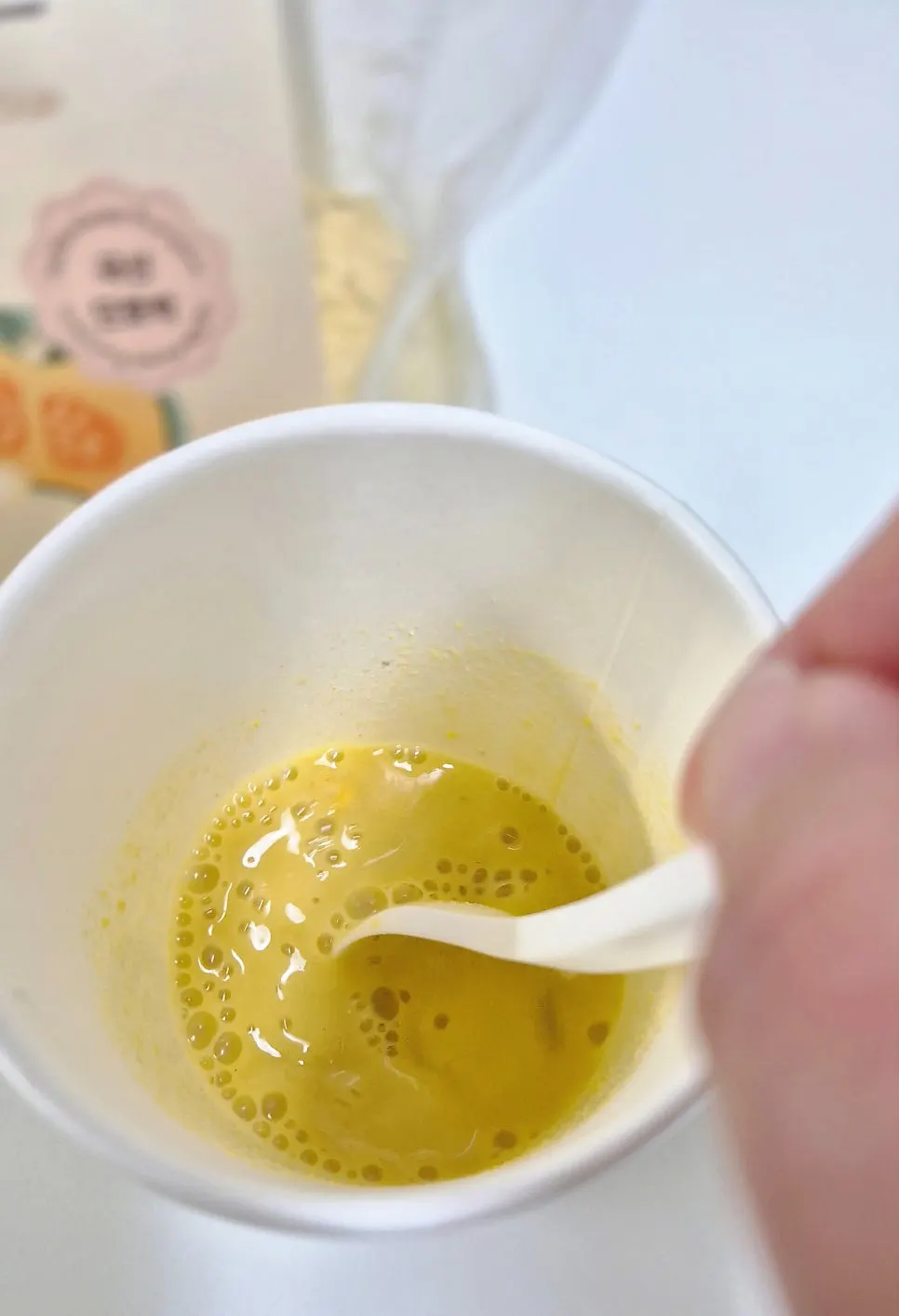 Pumpkin soup prepared conveniently