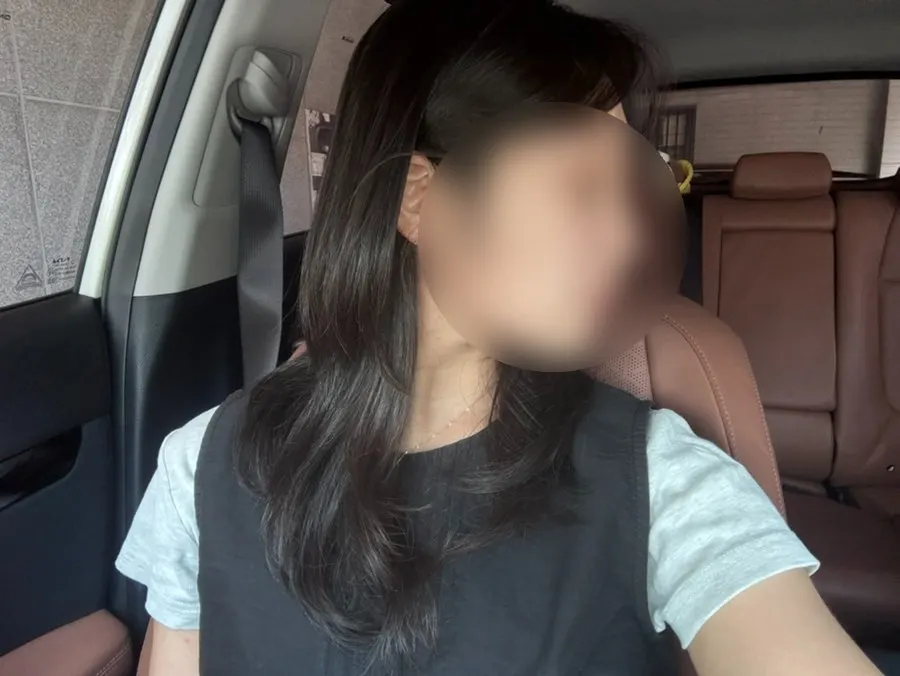 Natural brown hair before dyeing