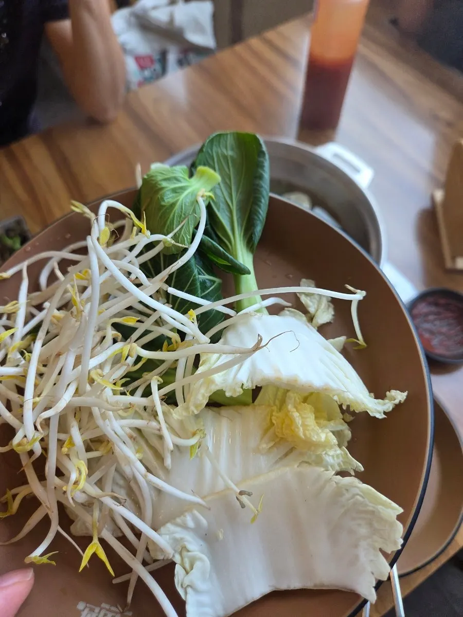 사골토마토 육수 샤브샤브 냄비