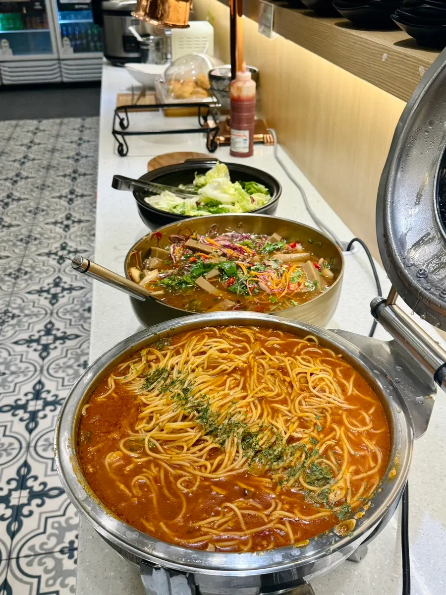Kid-friendly dishes available at the salad bar