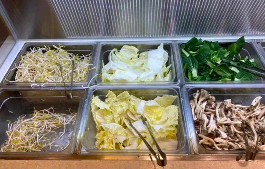 편백회관 동탄점 셀프바 채소 코너